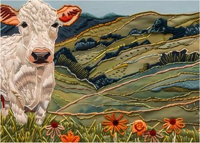 Obraz - Imitácia pleteného motívu (70x50 cm)