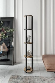 Stojací lampa KS-11107 ořech