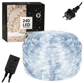 SPRINGOS LED svetelná hadica - 20m, 480LED, 8 funkcií, IP44, studená biela