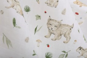 Detské mušelínové plienky BABYMAM PREMIUM 60x75 cm - sada 3 ks - Lesné zvieratká