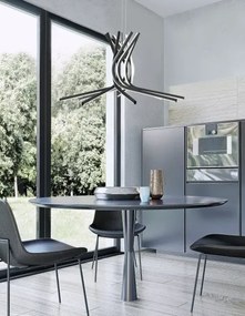 LED luster Narvi 80 čierne