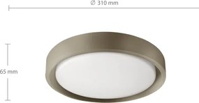 Brilagi - LED stropné svietidlo MATTEO LED/24W/230V pr. 31 cm taupe