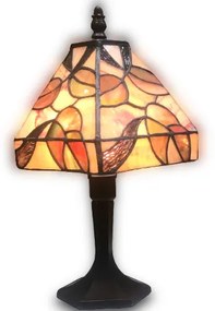Kolekcia vitrážové Tiffany lampy vzor LEAVES