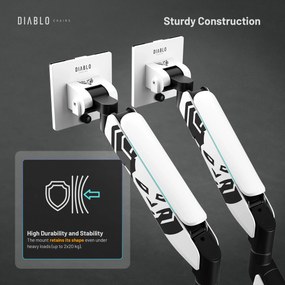 Dvojité rameno na monitory 35 palcov, bielo-čierne X-Arm Dual RGB