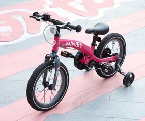 Detský bicykel Miniby 14" ružový