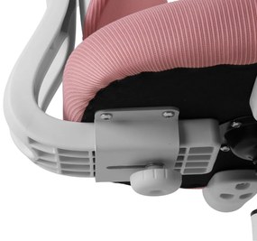 Detská rastúca stolička Neoseat MIKY — látka, ružová