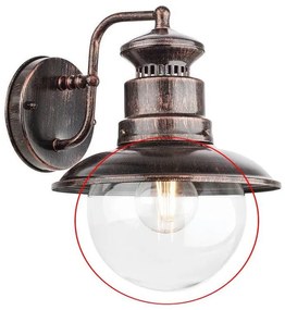 Redo A9046 - Náhradné tienidlo k nástennému svietidlu a lustru SCOTT číra