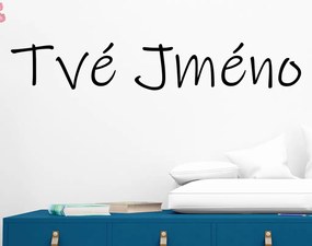 Veselá Stena Samolepka na stenu na stenu Vlastný text - Ink free Farba: černá