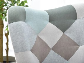 Kreslo Nutri (patchwork + čierna). Vlastná spoľahlivá doprava až k Vám domov. 1110346