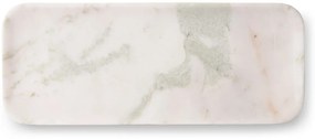 Luxusný biely mramorový podnos Marble white - 30*12*1,5cm