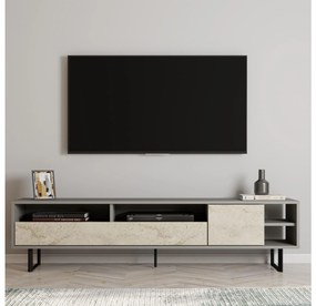 TV stolík/skrinka Lugar (sivý travertín). Vlastná spoľahlivá doprava až k Vám domov. 1107996
