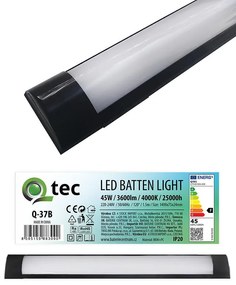 Lineárne svietidlo BATTEN LED čierne 45W Q-37B