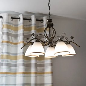 Luster na reťazi RETRO II 5xE27/60W/230V