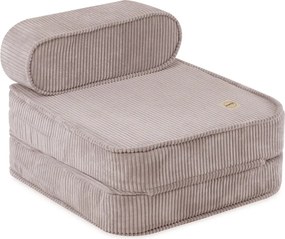 Detské polohovacie kreslo, 150x60x25 cm, prémiový béžový manšester