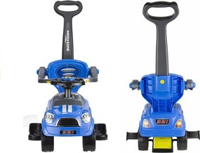 LEAN CARS Detský kočík so šmykľavkou Coupe Blue