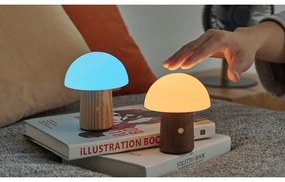 Biela/v tmavoprírodnej farbe LED stolná lampa (výška 12,5 cm) Alice Mushroom – Gingko