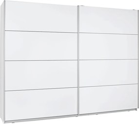 XXXLutz ŠAT. SKRIŇA S POSUV. DVERAMI, biela, 220/210/61 cm Ti'me - Skrine - 000687034202