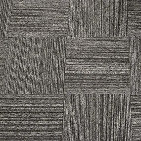 Tapibel, Kobercový štvorec Coral Lines 60345-50 šedo-čierny 50 x 50 cm, chodba / predsieň