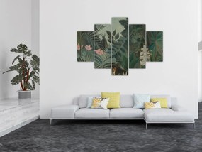 Obraz - Henri Rousseau, The Equatorial Jungle, reprodukcia (150x105 cm)