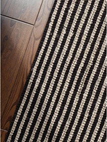 Čierny ručne tkaný jutový koberec 160x230 cm Harvest Ebony – Elle Decoration