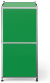 Kovová odkladacia skrinka »CN3« s výklopnými priečinkami, zelená