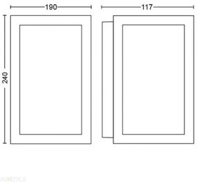 Philips 17430/30/P7 - LED RGBW Vonkajšie svietidlo Hue IMPRESS 2xLED/8W/230V IP44