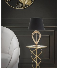Čierna stolová lampa Mauro Ferretti Maxt, ø 32,5 cm
