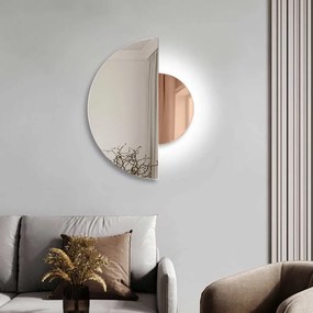 Zrkadlo Luna LED Rose Gold Rozmer: 90x67,5 cm