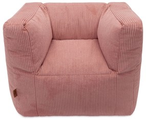 Kreslo detské Beanbag Corduroy Wild Rose