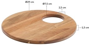 Servírovacia drevená doštička ø 30,5 cm Klot – Kave Home
