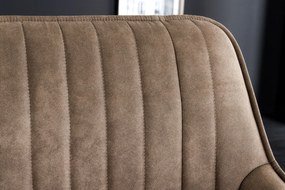 Lavička Turín 160 cm taupe mikrovlákno
