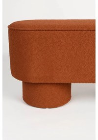 Lavica z textílie buklé v tehlovej farbe Marcos – White Label