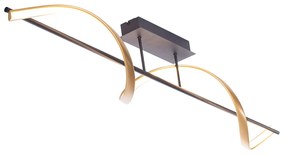 Inteligentné stropné svietidlo tmavošedá so zlatou vrátane LED stmievateľné v Kelvinoch - Marianne