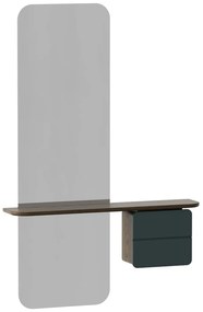 Tmavozeleno-hnedá predsieňová zostava v dekore duba One More Look – UMAGE