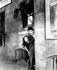 Fotografia Charlie Chaplin, Paulette Goddard, 1936, (35 x 40 cm)