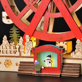 Solight 1v277 - LED Vianočná dekorácia LED/2xAA/teplá biela kolotoč