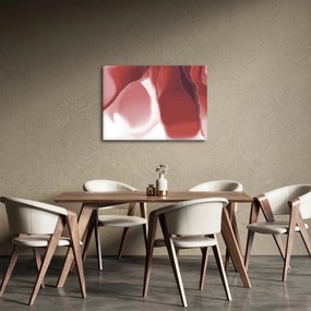 Obraz - Červená abstraktná kvetina N⁰3 (70x50 cm)