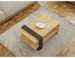 Konferenčný stolík Yonca Anthracite a Sapphire Oak