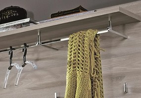 Vešiakový panel Funny, dub strieborný