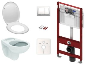 Cenovo zvýhodnený závesný WC set TECE do ľahkých stien / predstenová montáž + WC S-Line S-line Pre KMPLSIKOTSCR