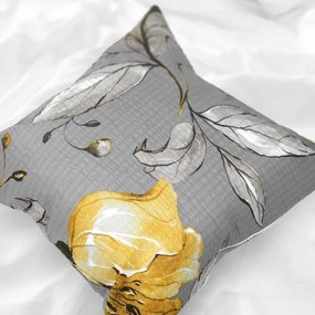 Polášek Krepový povlak na vankúš - Rozkvitnutý kvet | 40 x 40 cm