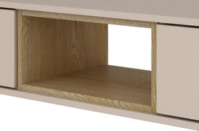 Závesný TV stolík Avola, béžová kašmír/dub cremona