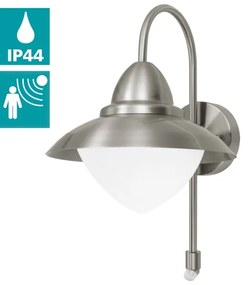 EGLO 87105 - Vonkajšie senzorové nástenné svietidlo SIDNEY 1xE27/60W IP44