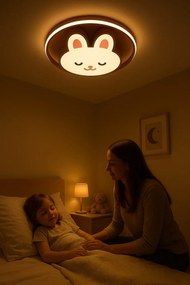 IKO LED stropná lampa s diaľkovým ovládačom – Ružový zajačik