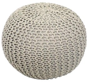 Pletená taburetka Gobi Typ 1 - krémová