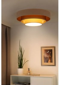 Duolla - LED Stropné svietidlo LUNETA LED/26W/230V pr. 60 cm 4000K krémová/zlatá
