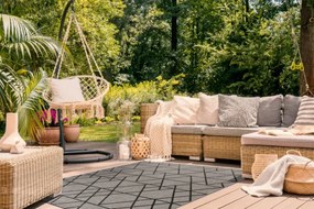 Koberec Šnúrkový SIZAL FLOORLUX 20508 taupe / champagne Trojuholníky