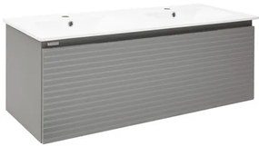 Kúpeľňová skrinka s umývadlom Naturel Savona 118x43x44, 8 cm sivá mat SAVONA120GM, 1 ks
