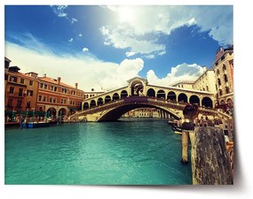 Sablio Plagát Ponte di Rialto - 90x60 cm