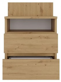 Nočný stolík Musecalo 1 (dub artisan). Akcia -23%. Vlastná spoľahlivá doprava až k Vám domov. 1132752